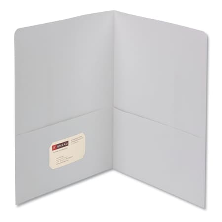 Made-To-Stick 11 x 8.5 in. Two Pocket Folder, White - Size Letter MA3737104